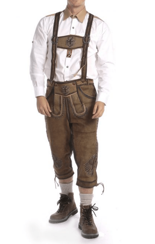 Charming Bundhosen Knee Long Deep Oak Brown BH-12