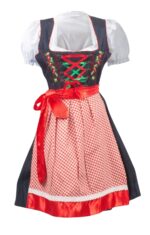 Charming Dirndl Royal Blue Vintage 2 Way Flip Apron