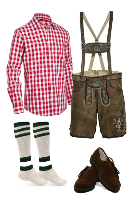 Gorgeous Lederhosen Deep Brown Oktoberfest Outfit Sets ST-LH-1