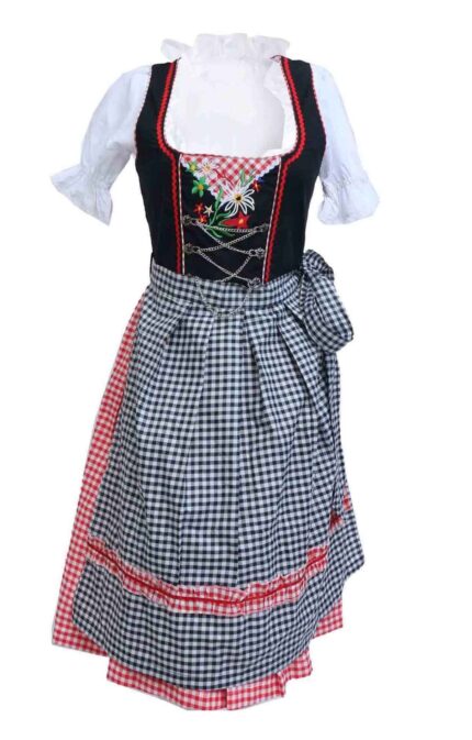 Gorgeous Dirndl Cherry Black For Women