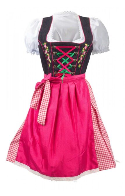 Gorgeous Dirndl Pink 2 Way Flip Apron