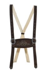 Bavarian Lederhosen Suspenders Classic Brown SUS-20