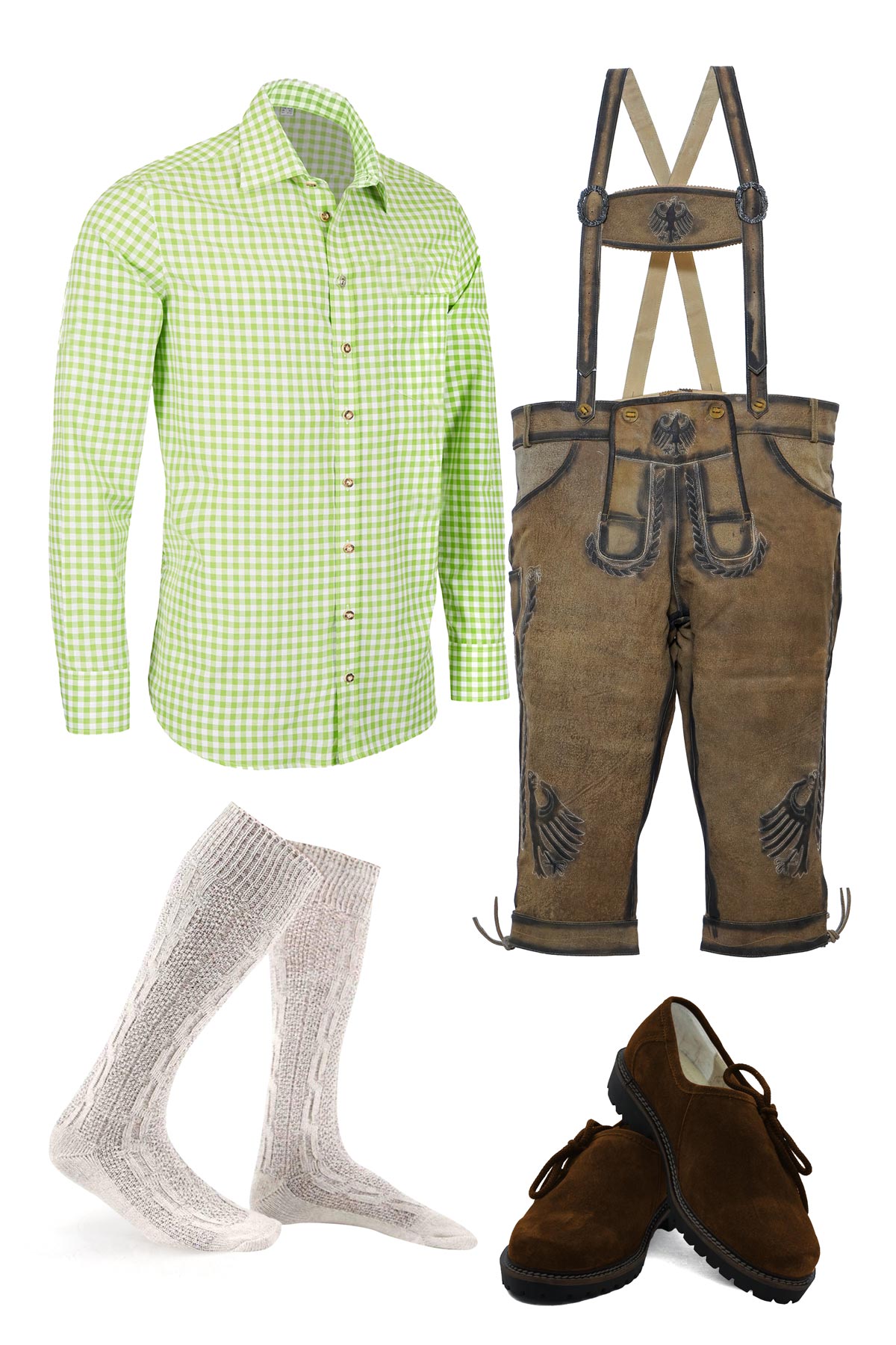 Bundhosen Oak Brown Oktoberfest Outfit Sets