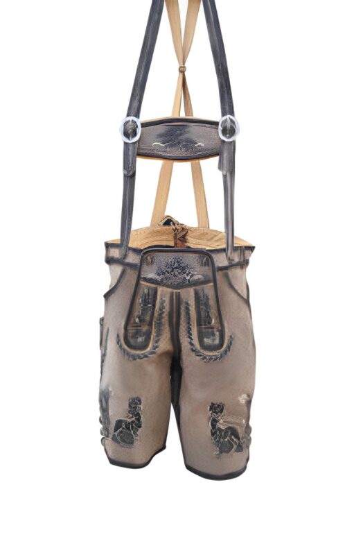 Authentic Lederhosen Short Shaded Wild Brown LH-29