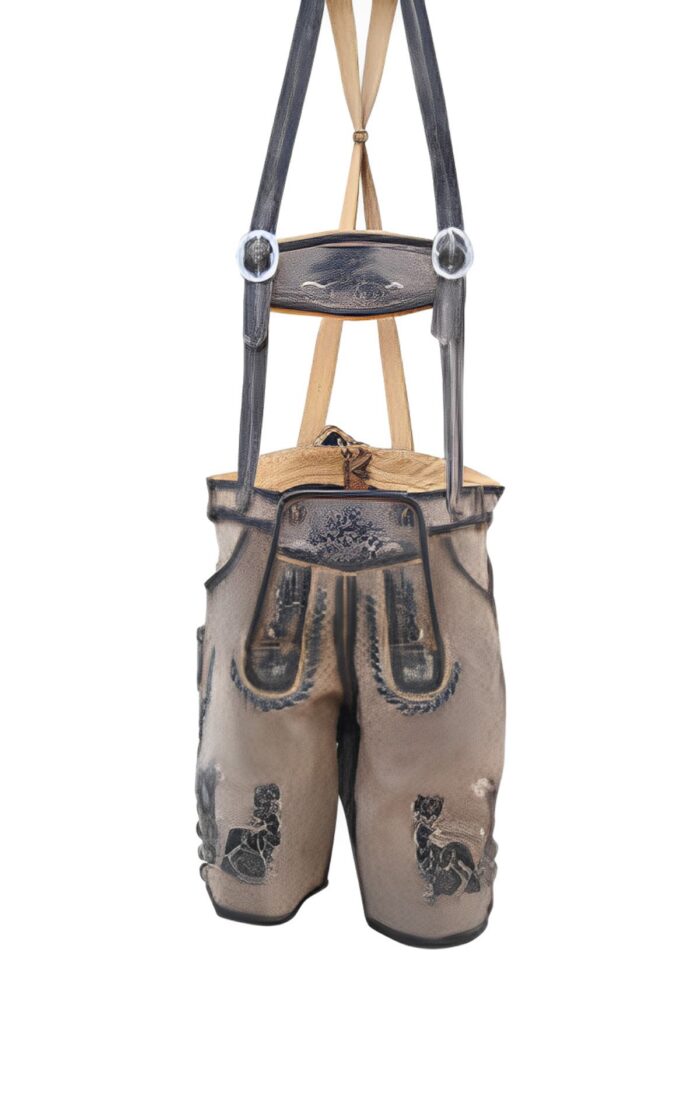 Authentic Lederhosen Short Shaded Wild Brown LH-29
