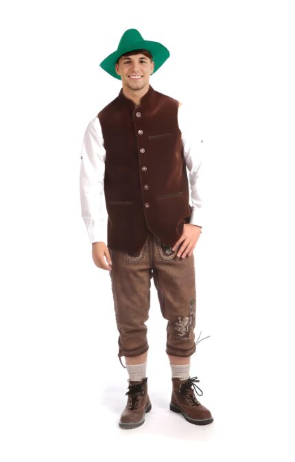 Alluring Waistcoat For Men’s German Brown WC-06