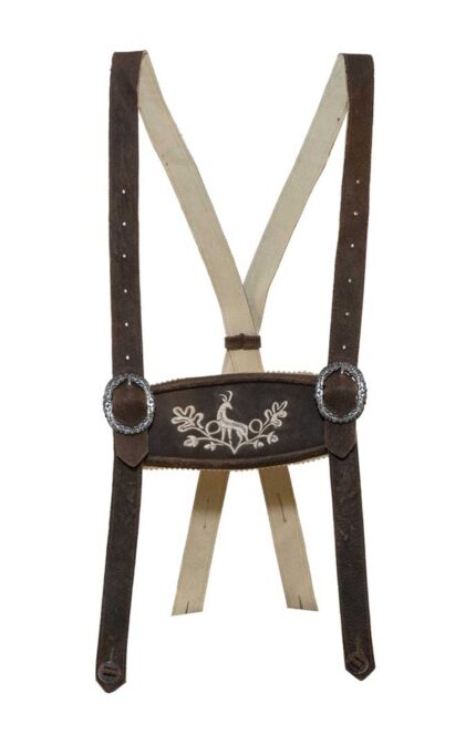 Traditional Lederhosen Suspenders Wild Brown SUS-03