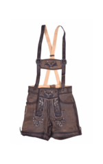 Authentic Women Lederhosen Real Shaded Brown