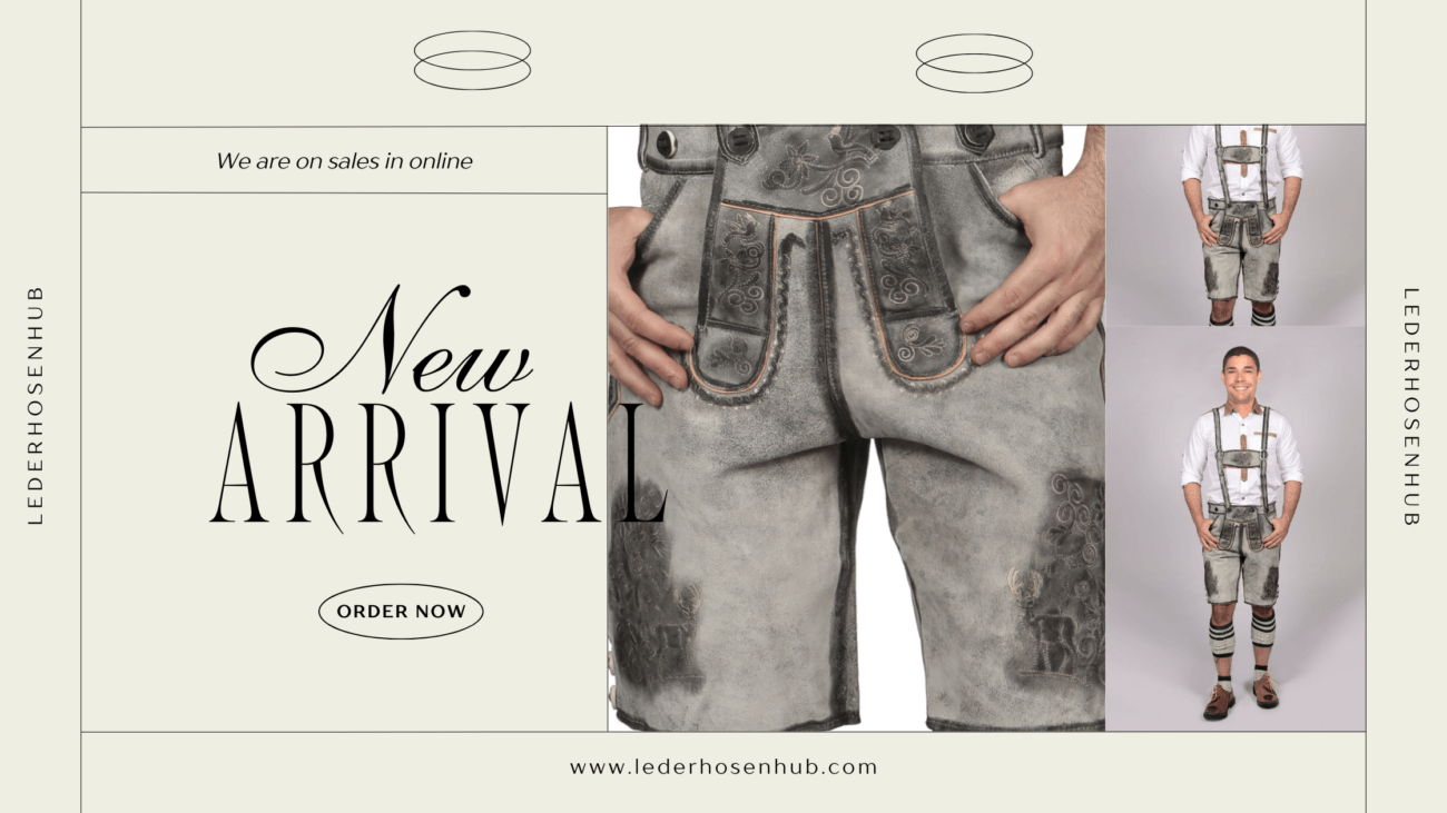 Authentic Lederhosen Grey Shaded Short 2024